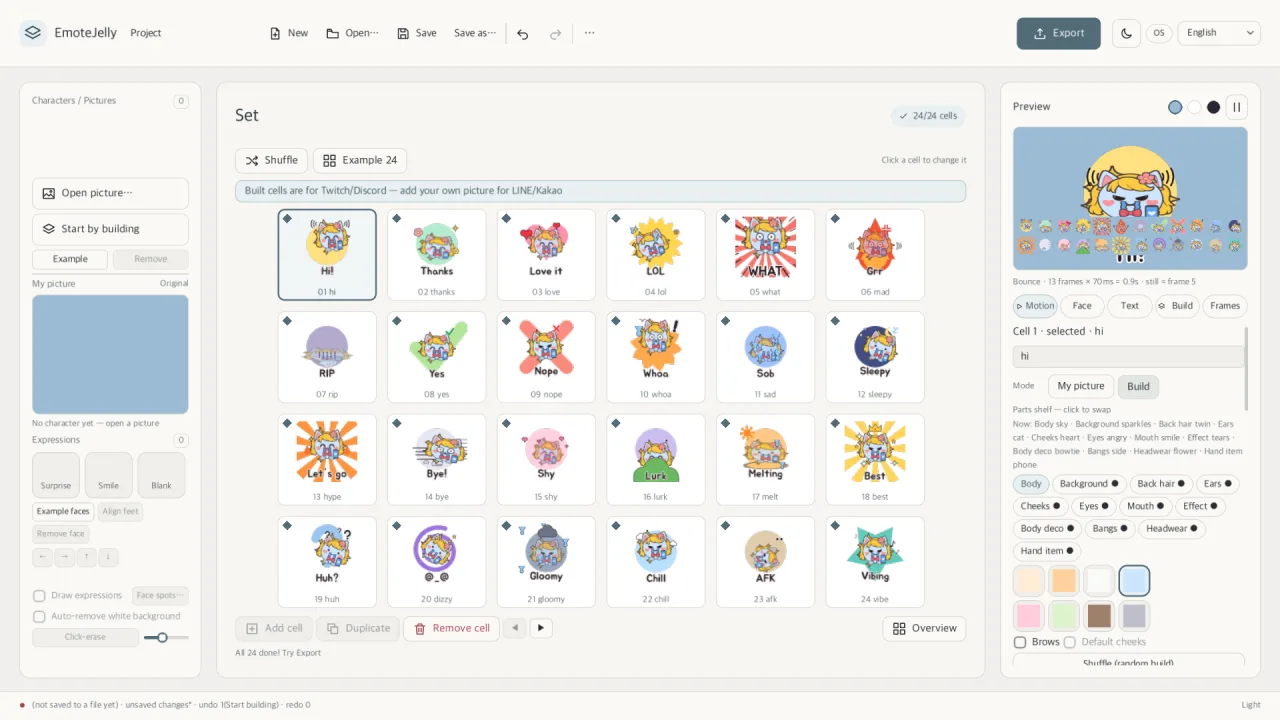EmoteJelly screenshot